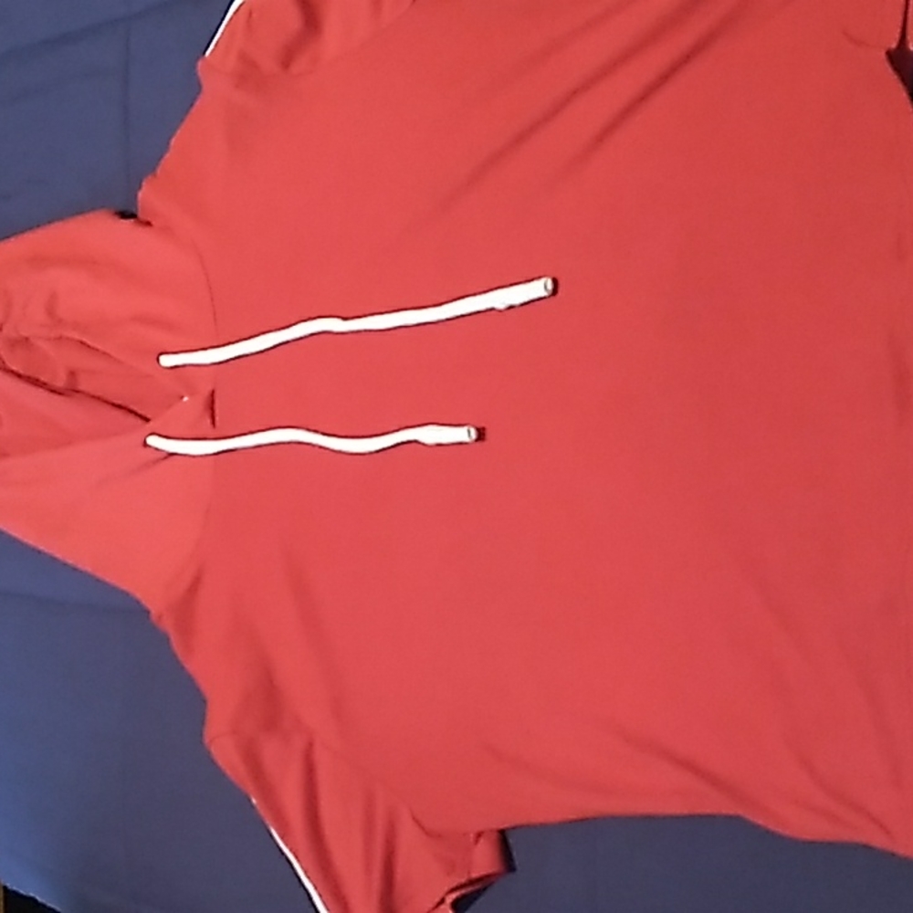 Red Crop Top Hoodie